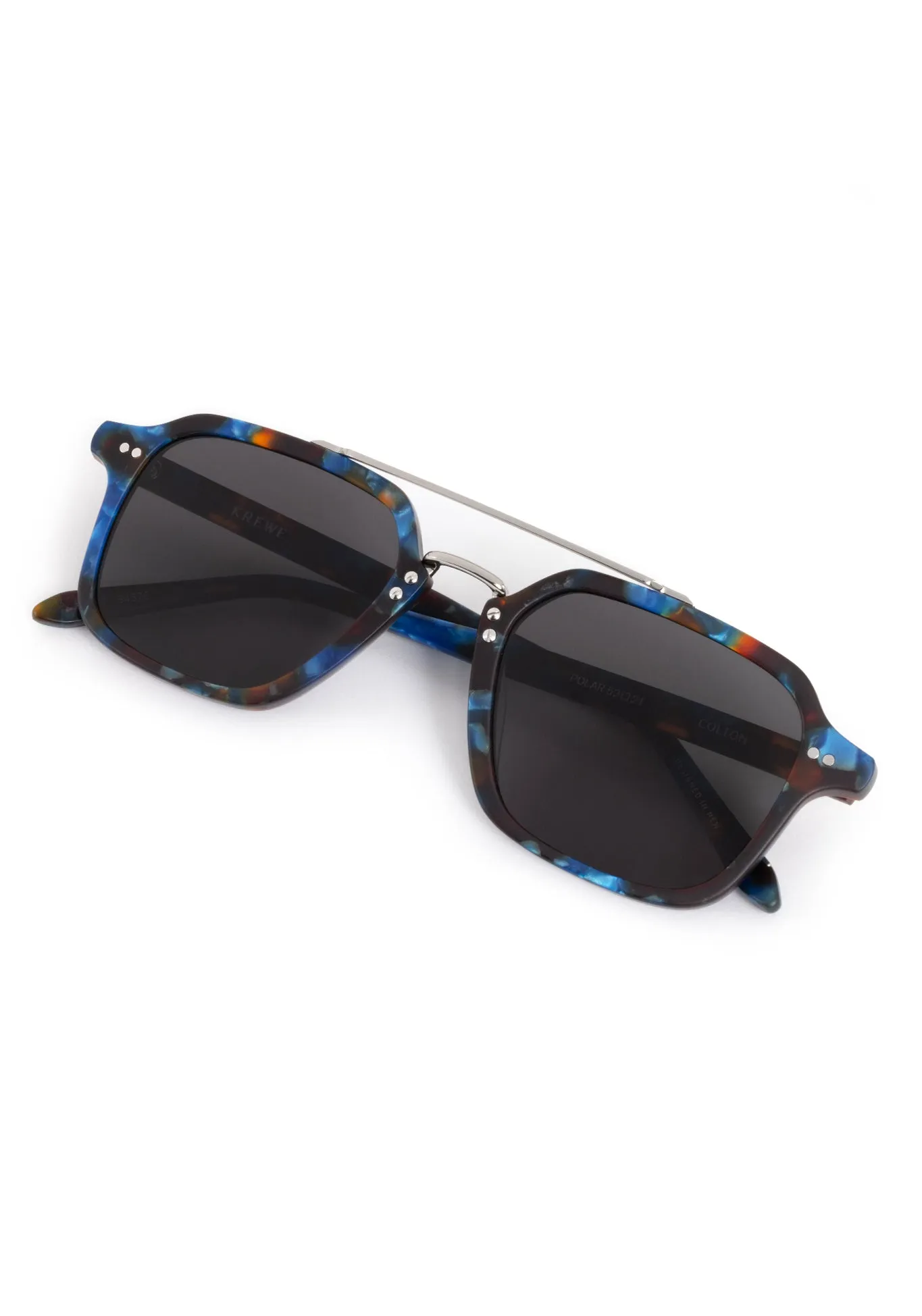COLTON | Matte Blue Steel Silver Polarized