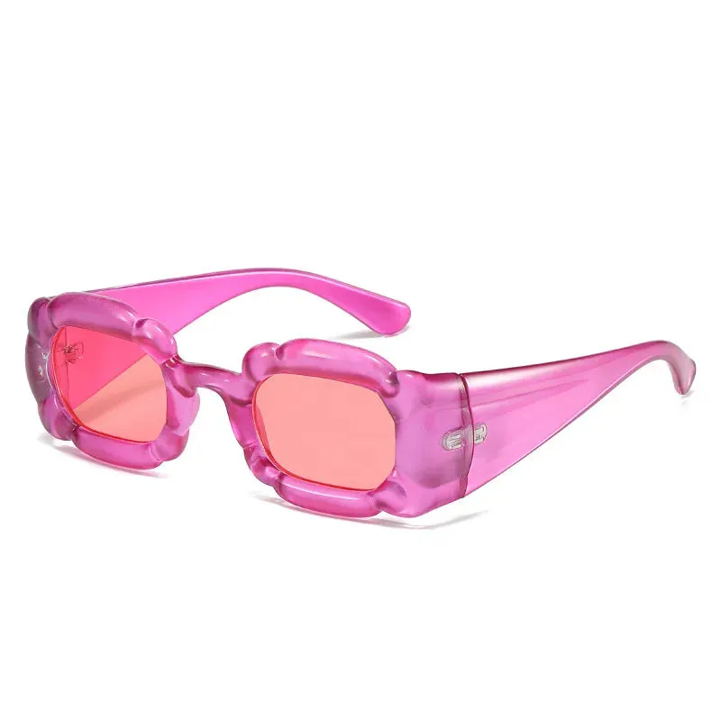 TEEK Oversized Swollen Square Sunglasses - Trendy and Unique Fashion Accessory